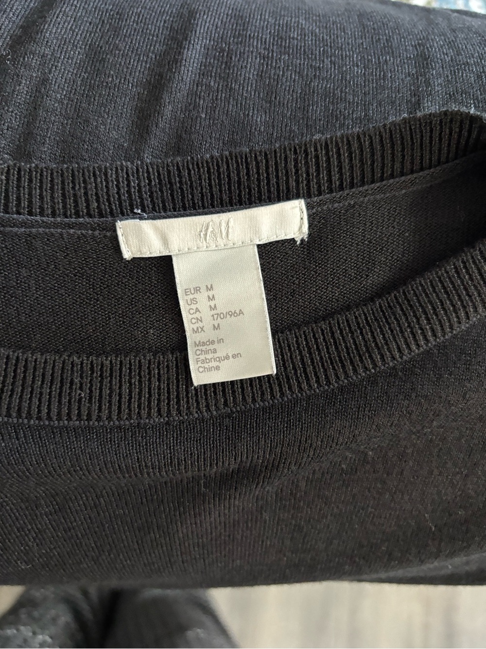 H&M Black Long-Sleeve Top with Embellished Cuffs - Picture 4 of 4